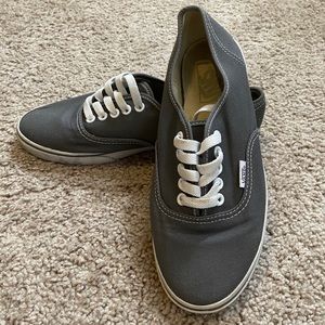 Grey Vans Unisex Women 7.5, Men 6. Like New